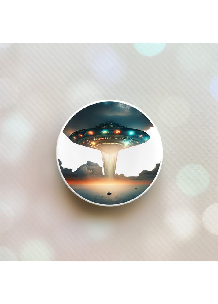 Держатель для смартфона / планшета попсокет Popsocket:: Тарелка UFO (принт 241) Creative (360657068)