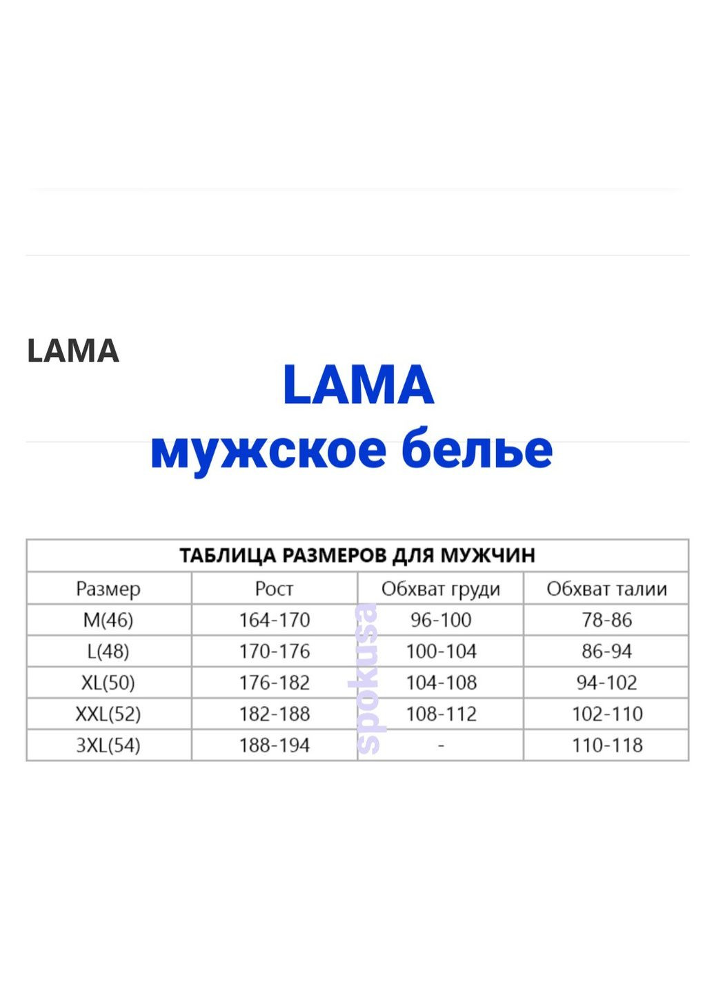 Чоловічі труси сліпи з широкою гумкою 943 розмір Л Lama (368787723)
