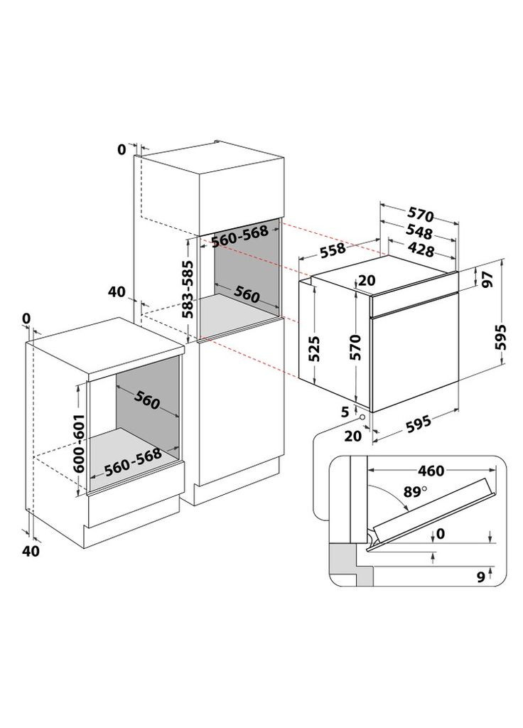 Електричний духовий шафа OMK58HU1B (6874902) WHIRLPOOL (366831940)