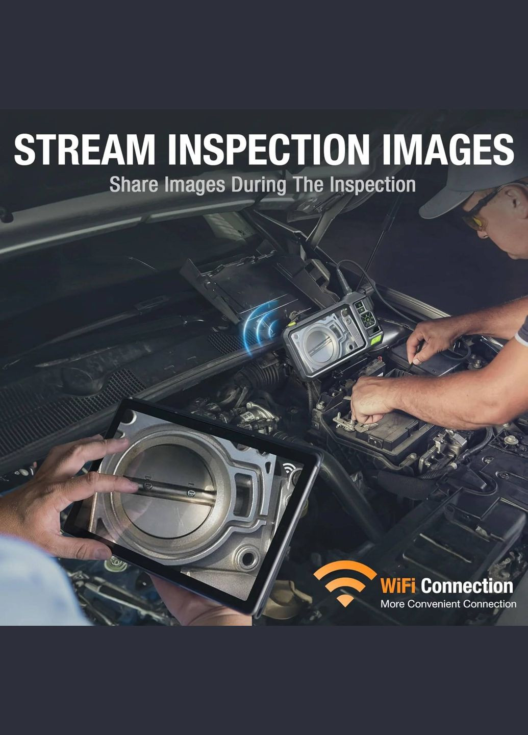 Эндоскоп NTS700 Pro TL (8 мм, 3 камеры, 5 метров, 7", WiFi) (1345) Teslong (333832021)