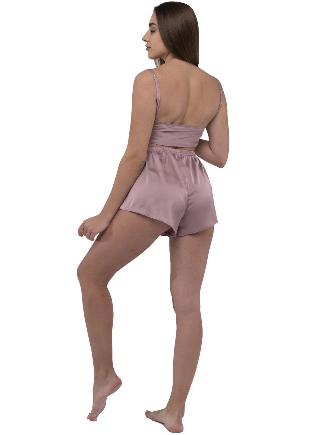 Бежевая всесезон женская пижама со свободным кроем на резинке (ll188230089) LadyLike