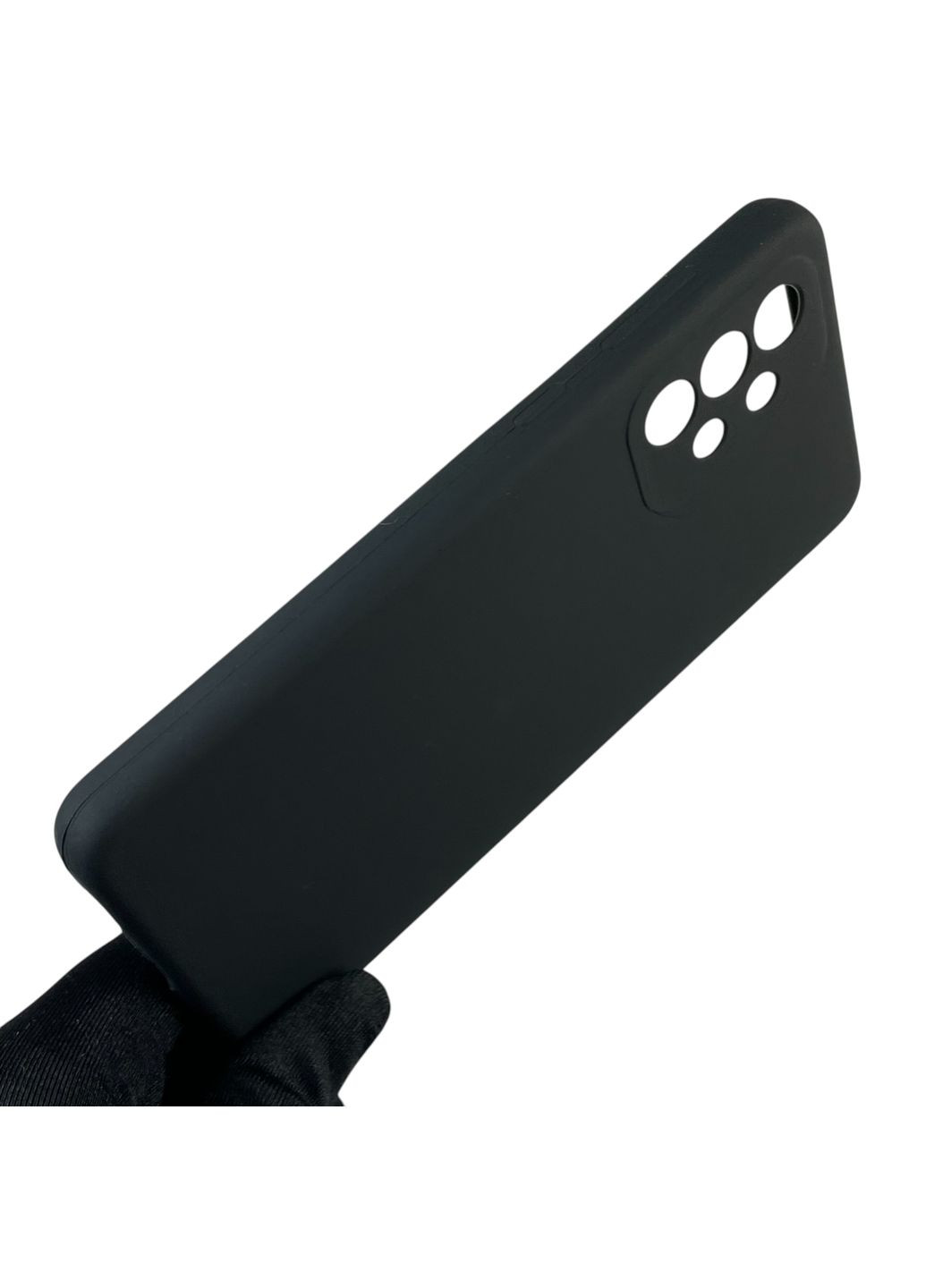 Чохол для Galaxy A33 5G (SM-A336) силіконовий з мікрофіброю нековзний на самсунг а33 5г чорний Samsung (366390219)