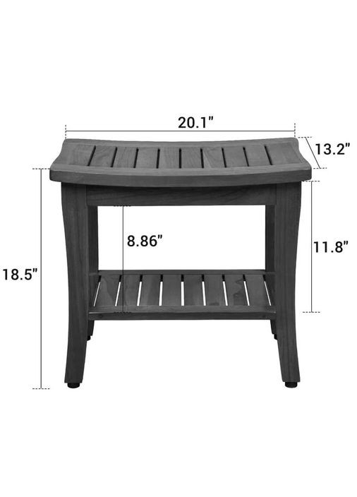 Табурет для ванной из дерева Зантер корица (ТВН-001433) No Brand (329744742)