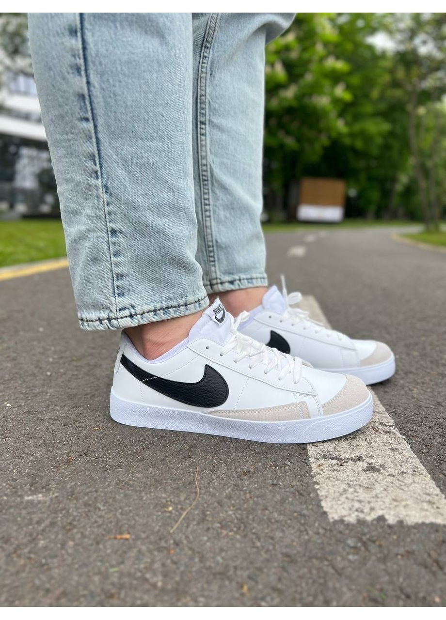 Білі Осінні кросівки чоловічі nike blazer low vintage white найк блейзер No Brand