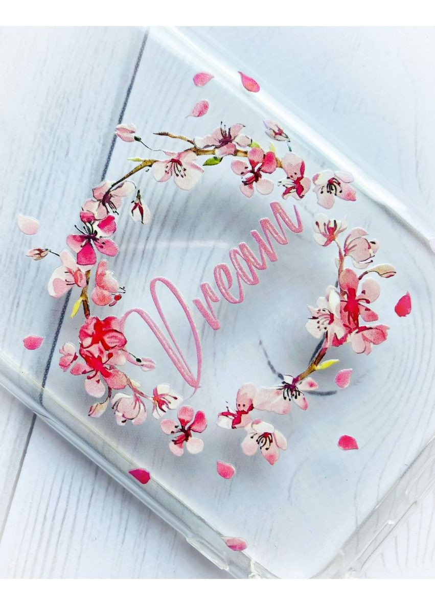 Чехол с защитой камеры на iPhone 14:: Веночек из сакуры (принт 284) Creative (360694737)