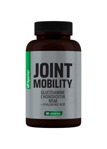 Глюкозамін хондроїтин ЧСЧ + гіалуронова кислота Joint Mobility 60 таб. Sporter (346513380)