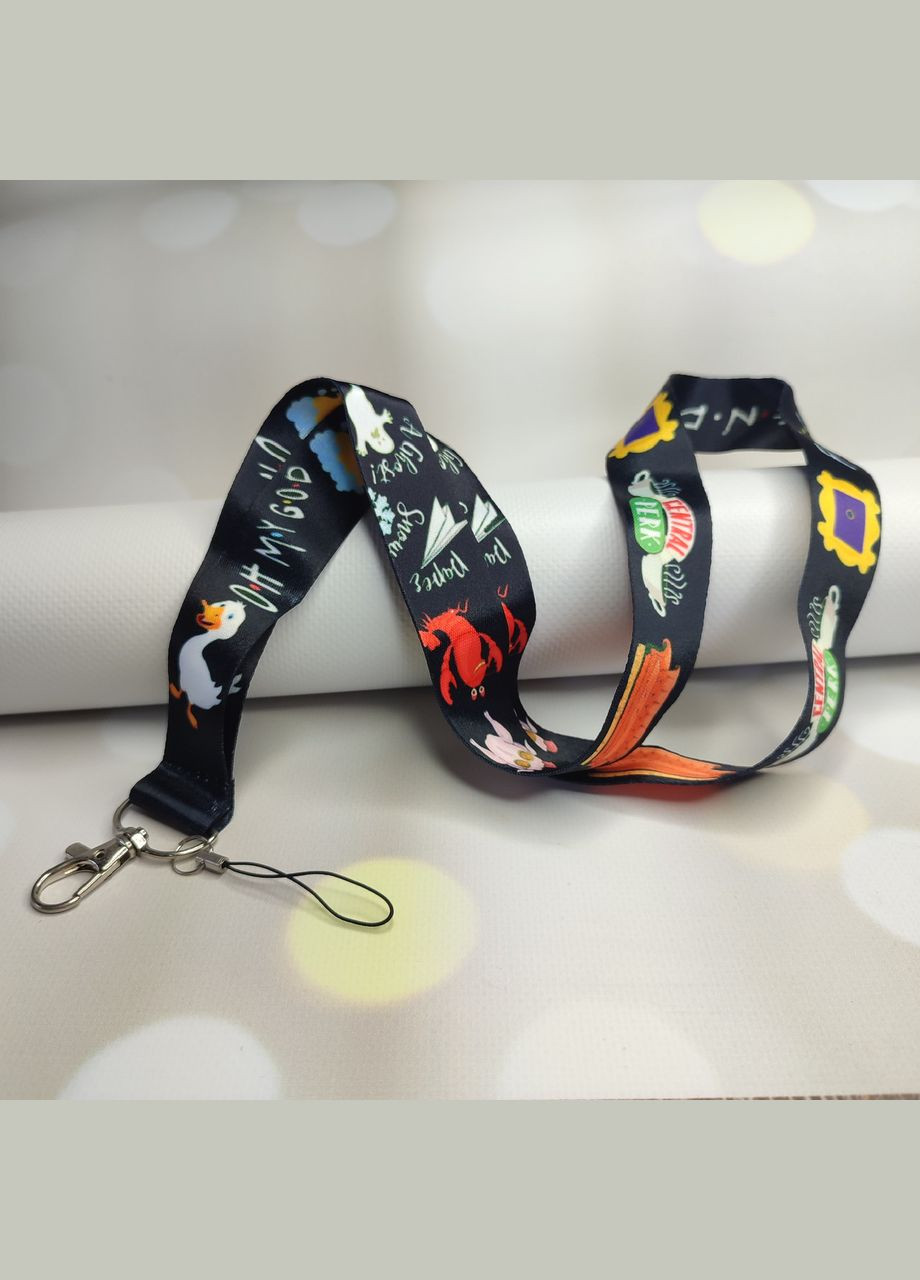 Ленточка для пропуска, бейджа "Друзья. Friends" SureGeek (322594888)