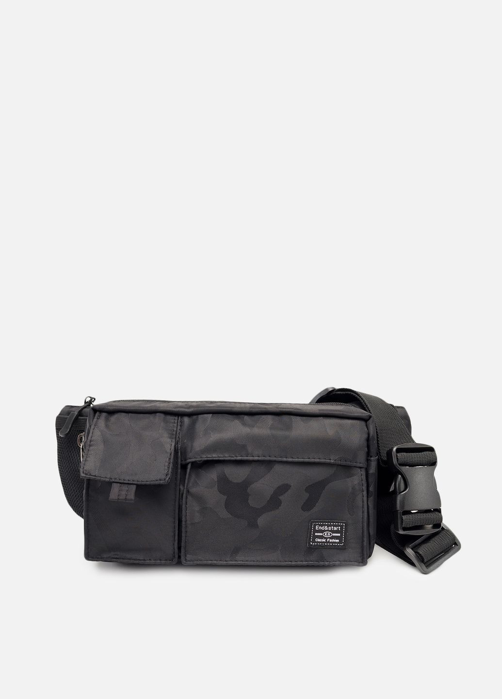 Мужская бананка цвет черный ЦБ-00266872 No Brand (314456054)