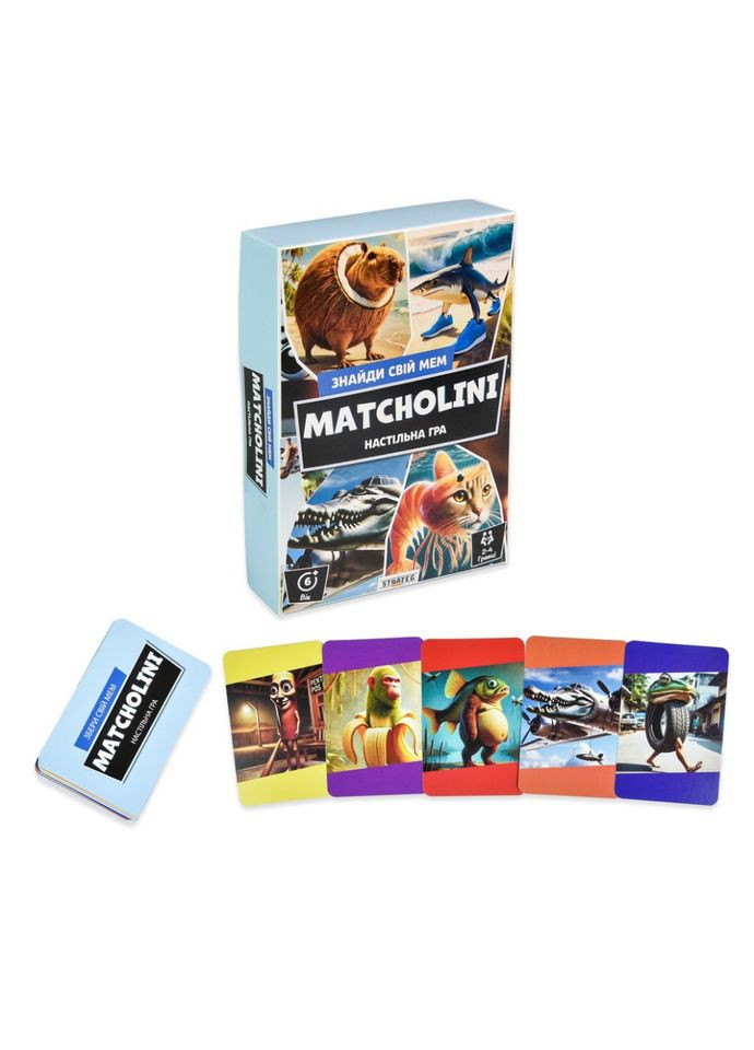 Настільна гра "Мачоліні" 30919 картки, інструкція Strateg (366023611)