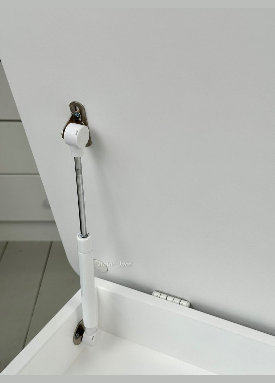 Дитячий столик і стільчик ведмедик білий. Столик із нішею для олівців і розмальовок No Brand (361259123)