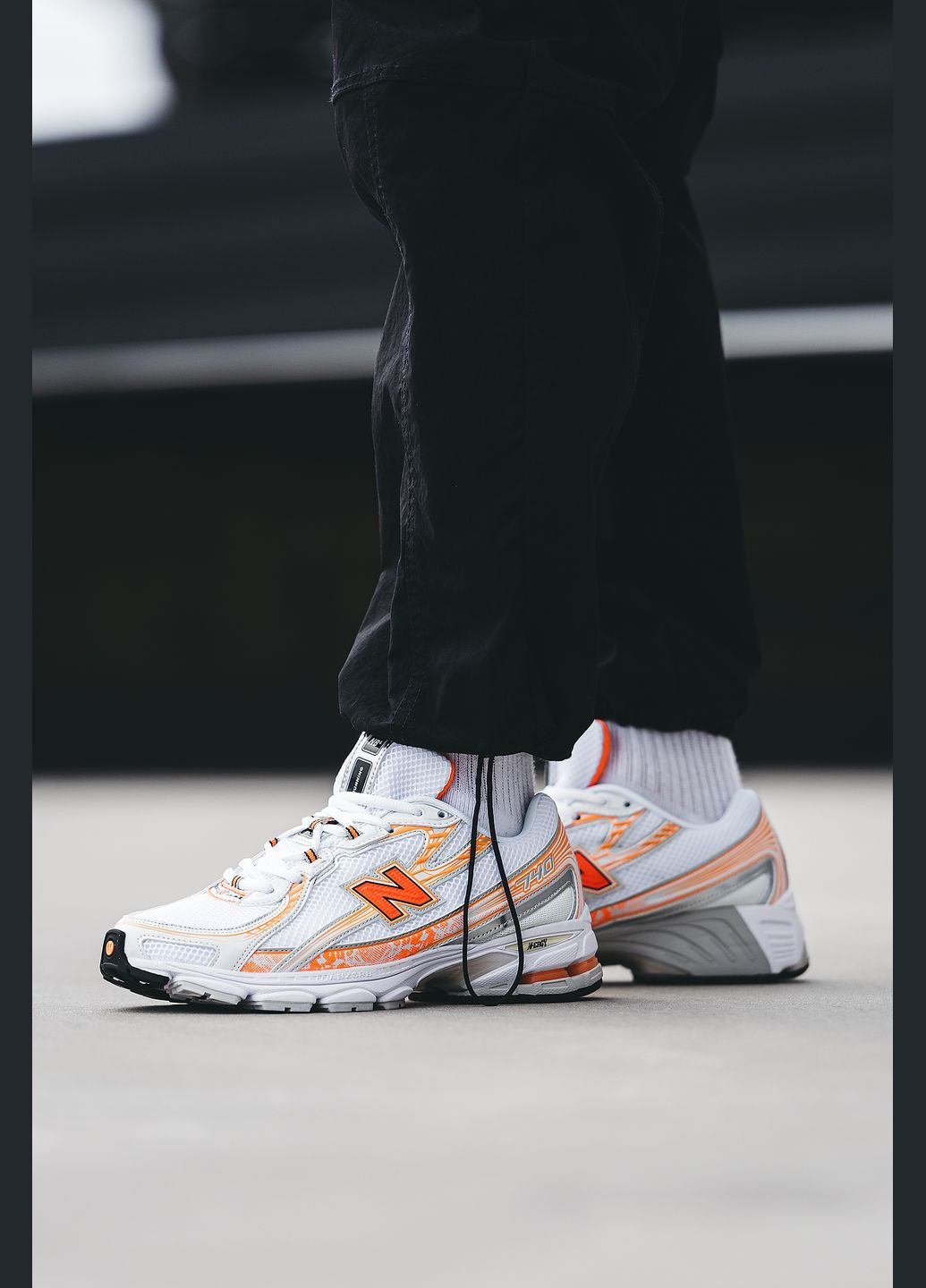Кросівки жіночі і чоловічі New Balance 740 white orange | Нью Беланс 740 білі оранжеві No Brand білі всесезони (315018929)