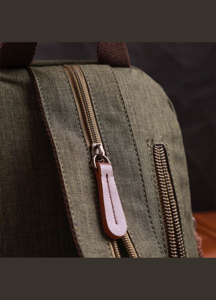 Рюкзак мужской из полиэстера сумка через плечо слинг 22145 Оливковый Vintage (301871517)