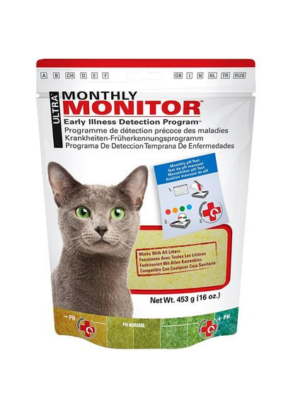 Индикатор pH мочи кошек MonthlyMonitor 453 г (633843107188) Litter Pearls (288576327)