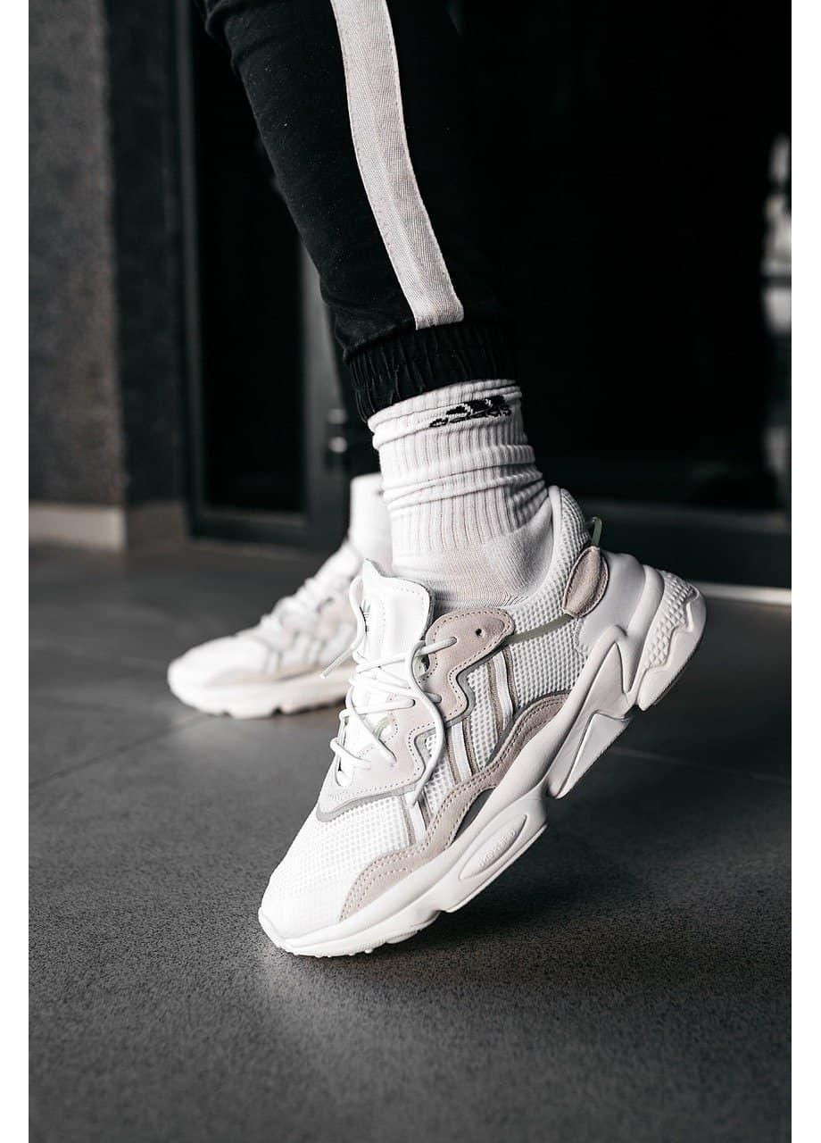 КРОССОВКИ ЖЕНСКИЕ ADIDAS OZWEEGO ADIPRENE PRIDE BEIGE WHITE 2 АДИДАС ОЗВИГО No Brand бежевые демисезоны (369387737)