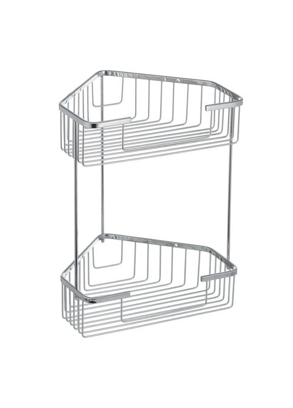Полка-решетка угловая 2-ярусная LR335-1 (LL1452) Zerix (322004861)
