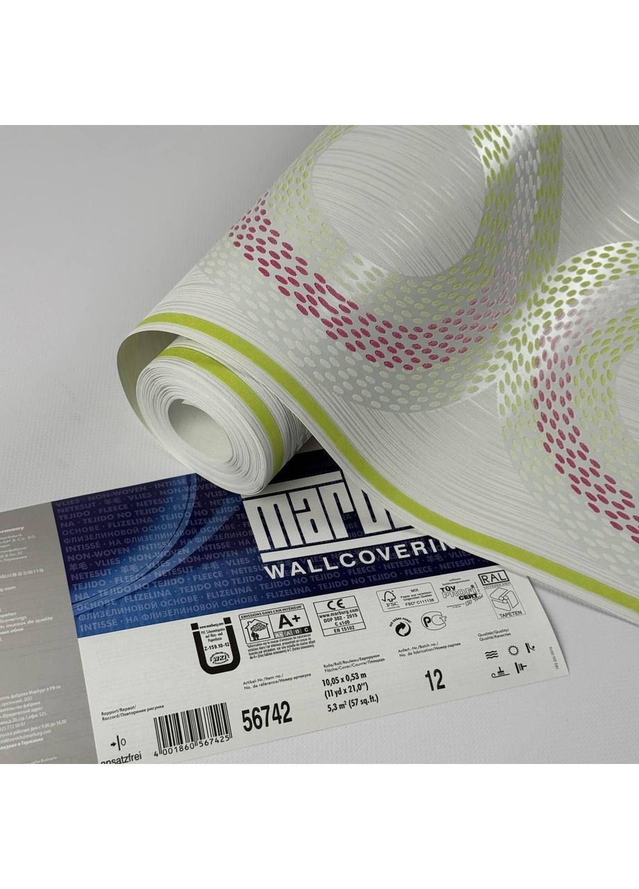 Шпалери вінілові на флізеліновій основі 56742 (0.53), рулон 10 м MARBURG (371775477)