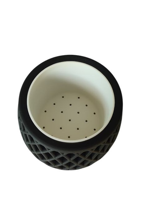 Ваза для квітів декоративний розбірний дренажний 12см х 10,5см No Brand (359378446)