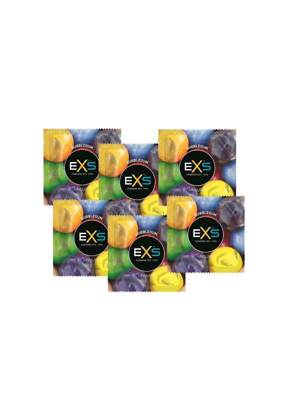 Оральные презервативы со вкусом жевательной резинки EXS Bubblegum, 10 шт. No Brand (282849342)