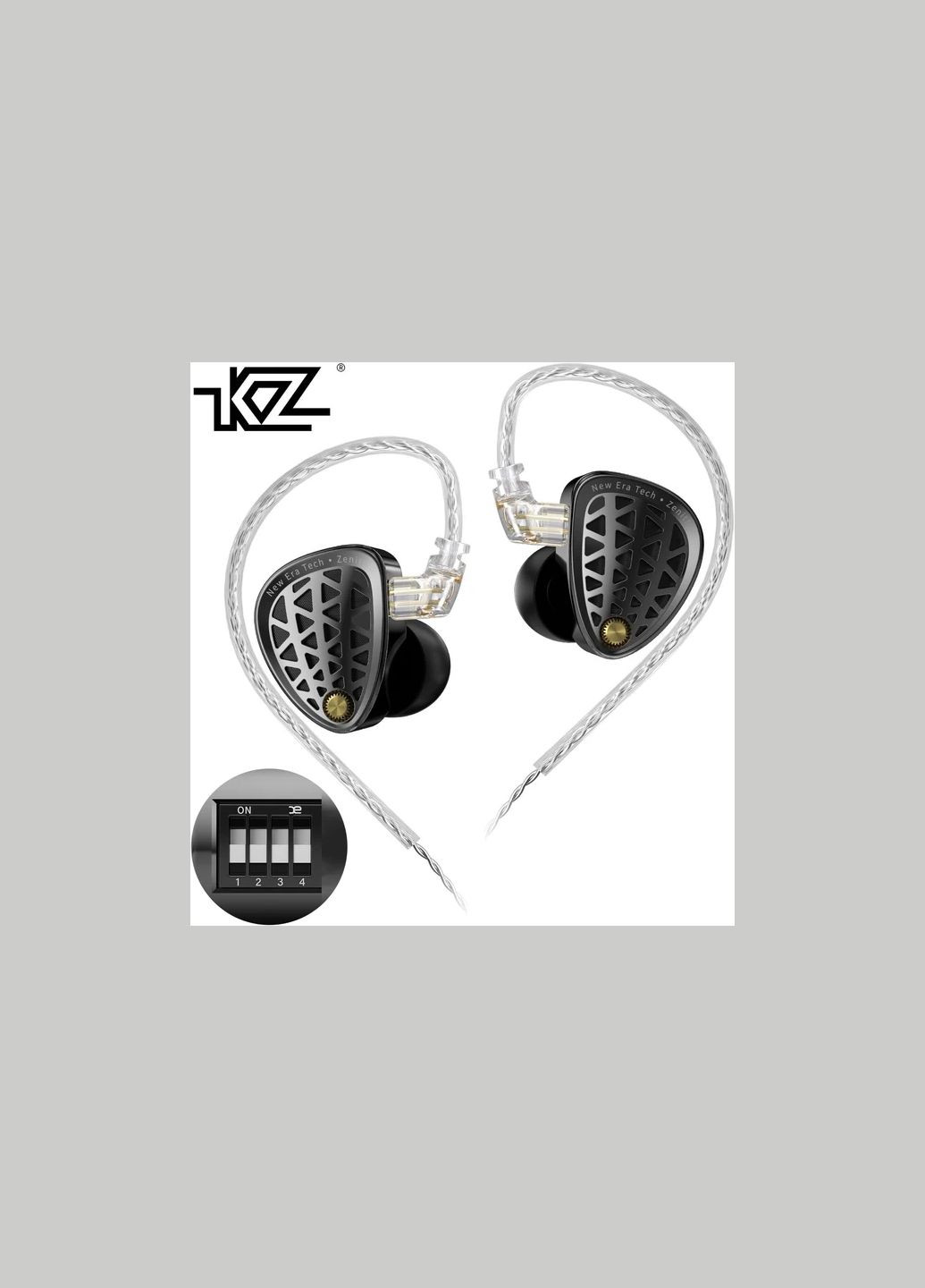 Наушники KZ Zenith Tuning без микрофона – профессиональный звук нового поколения Knowledge Zenith (361269360)