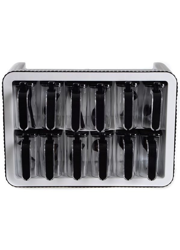 Спецівниця пл. Violet House 0440 SPICE BLACK WHITE /НАБІР/ 12 шт (307953467)