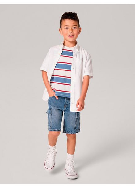 Сорочка для хлопчиків Kids XS, 4-5 років, 102-114 см, White (Біла) Gap (359472365)