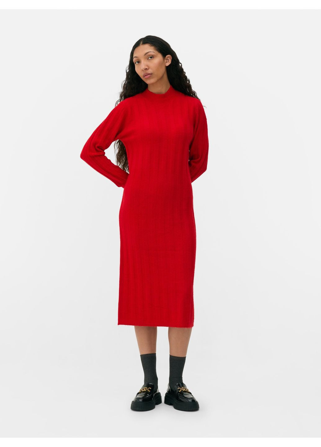 Красное платье демисезон,красный, Primark