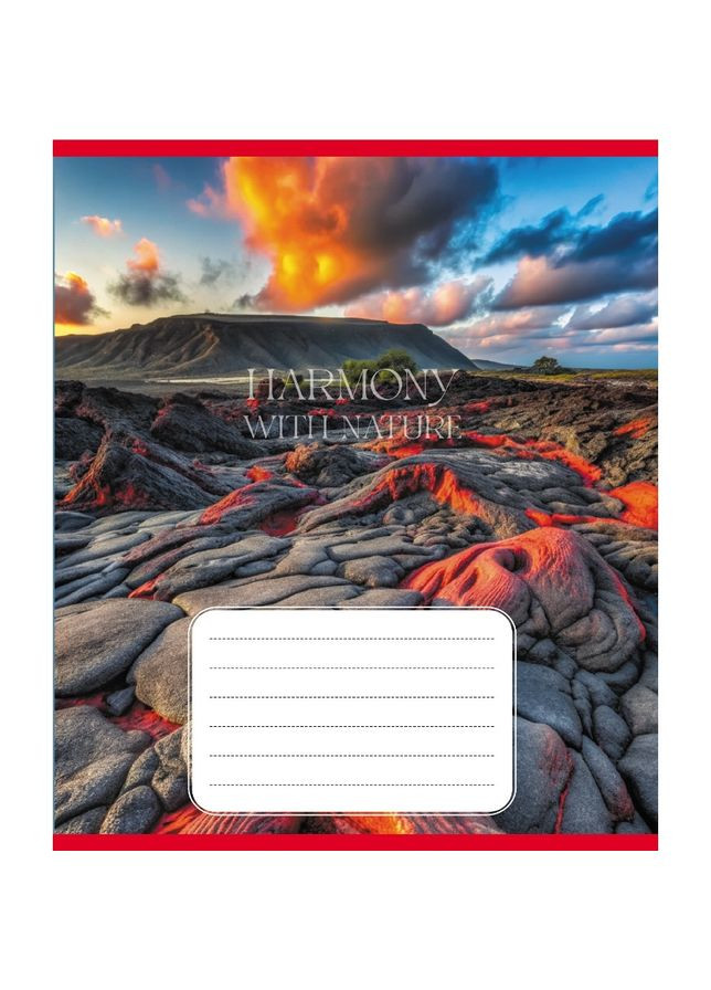 Зошит загальний "Гармонія з природою" 060-610277K-5 в клітинку, 60 аркушів Leader (352690548)