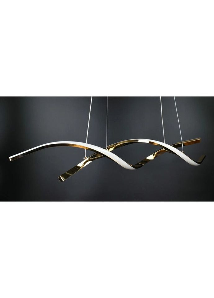 Люстра светодиодная подвесная LED светильник для квартиры на потолок лэд 26970 Золото 25-100х14х103 см. Sunnysky (324395895)