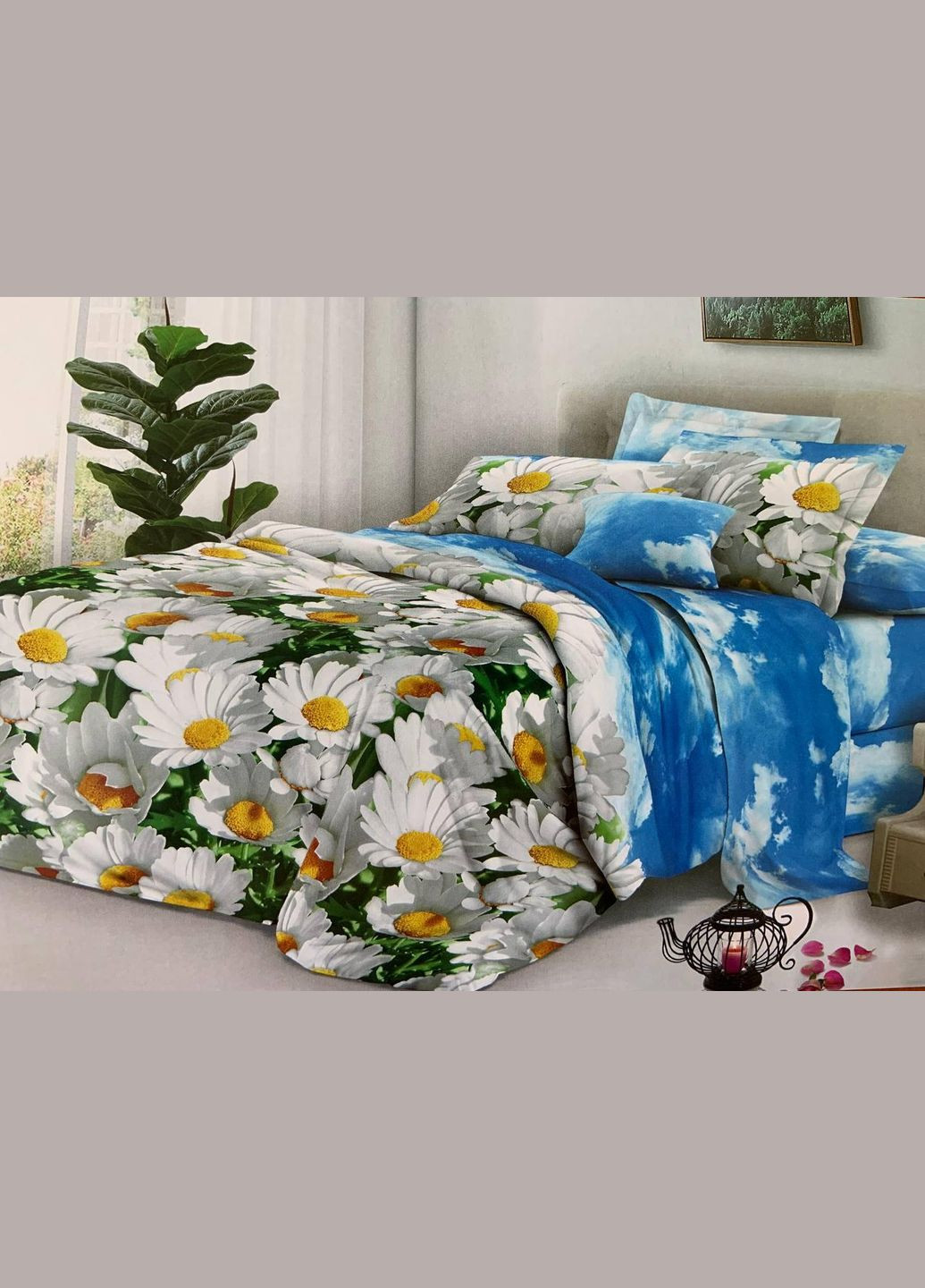 Евро комплект постельного белья Бязь 3D Premium 200х220 см BPе-266 Vital-Textile (305198262)