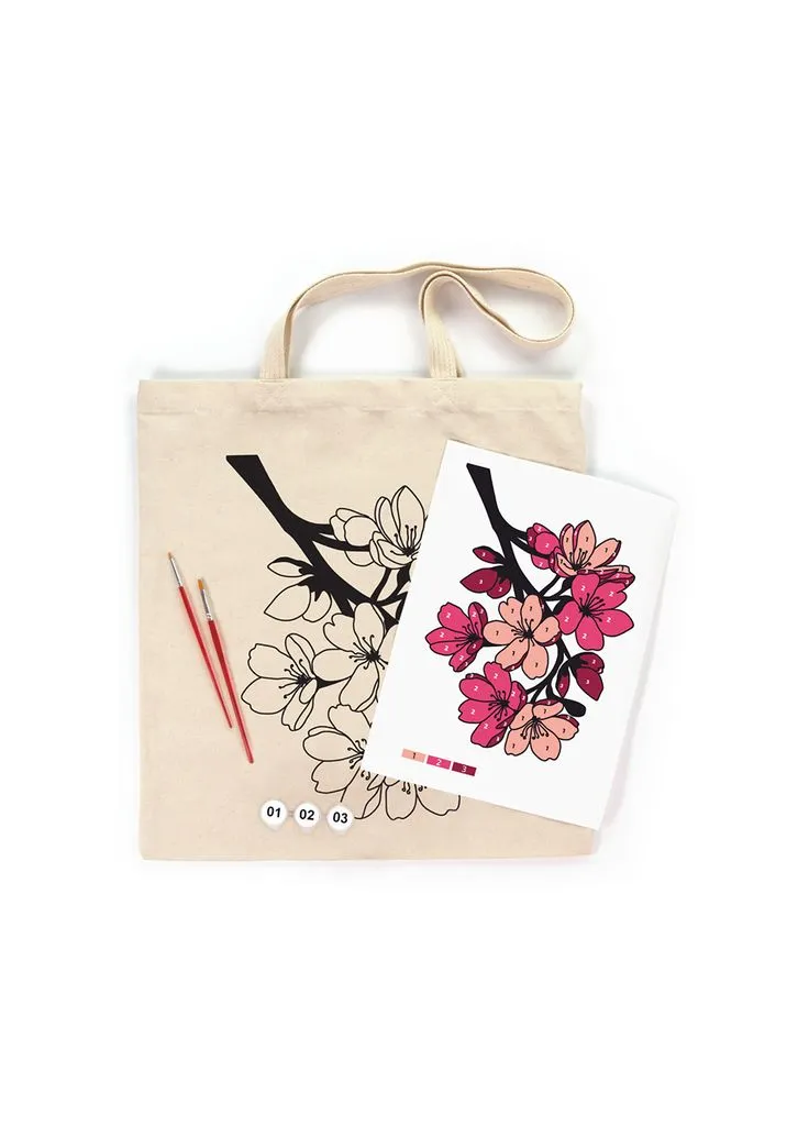 Набір для творчості Talent екосумка-розмальовка, Flowers, 38х42 см (4823098544623) Rosa (382054268)