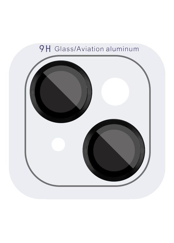 Защитное стекло Metal Classic на камеру (в упак.) для Apple iPhone 14 (6.1") / 14 Plus (6.7") Черный Epik (372020644)