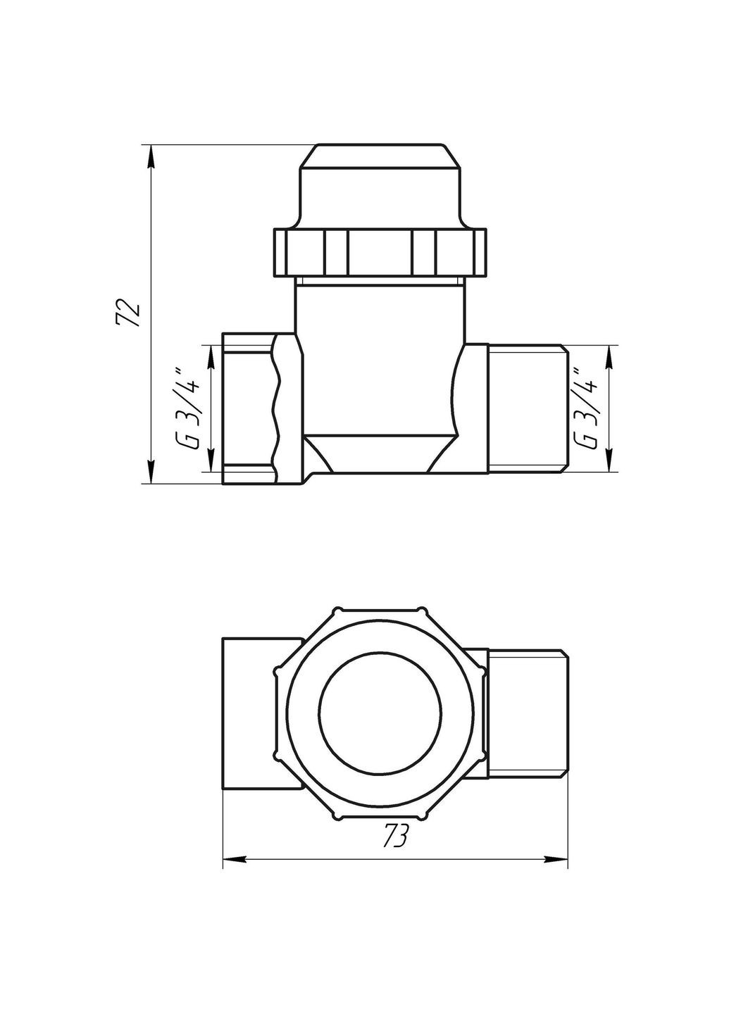 Фільтр грубого очищення 3/4″ ЗВ нікель з відстійником (8015) TD1053 Solomon (338864325)