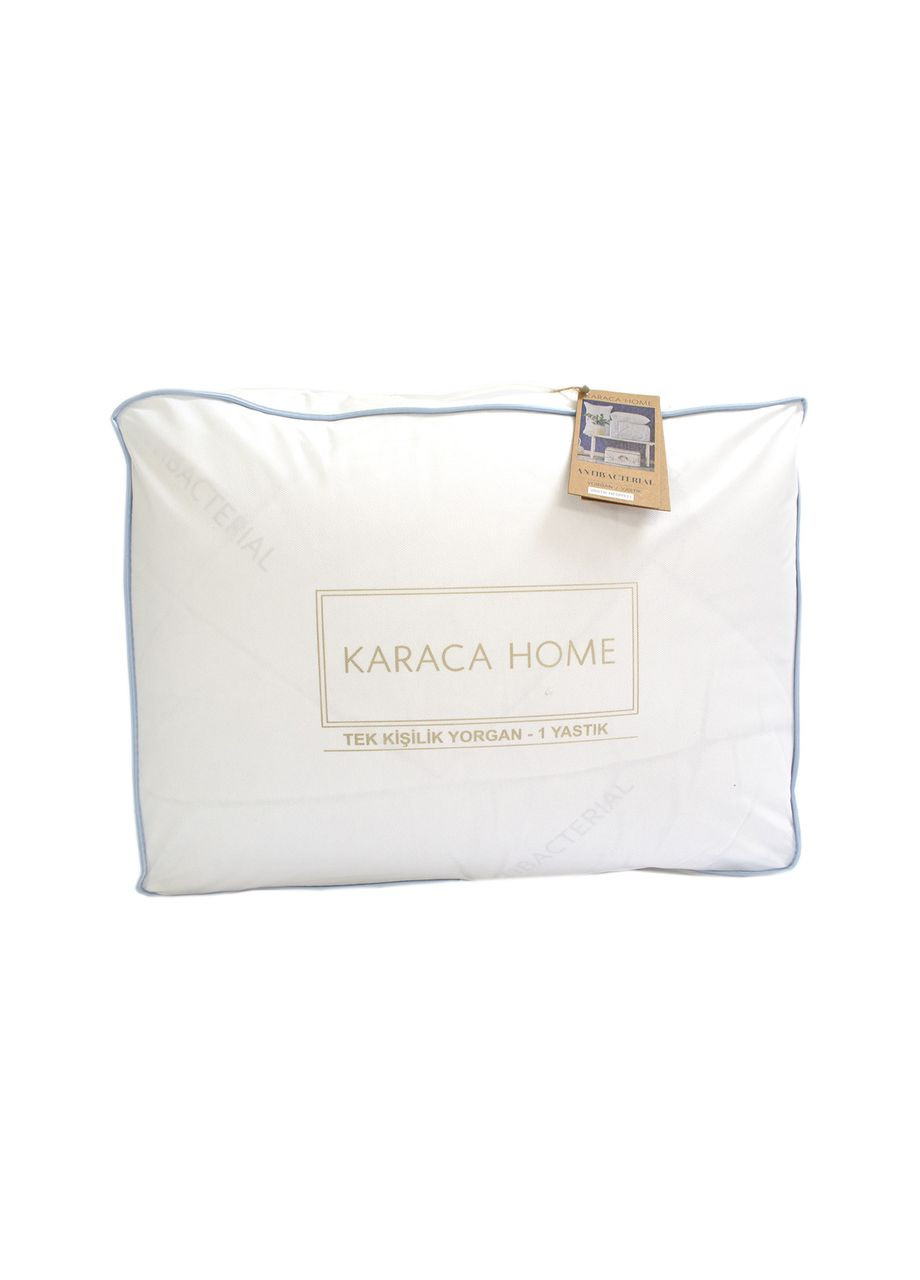 Набір ковдра з подушкою Antibacterial 155*215 полуторний Karaca Home (275393159)