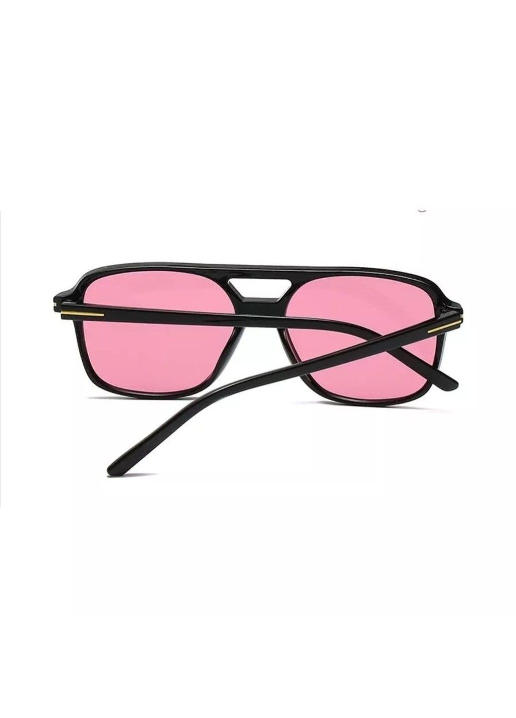 Очки солнцезащитные авиатор Sunny черные с розовыми линзами No Brand (315705468)