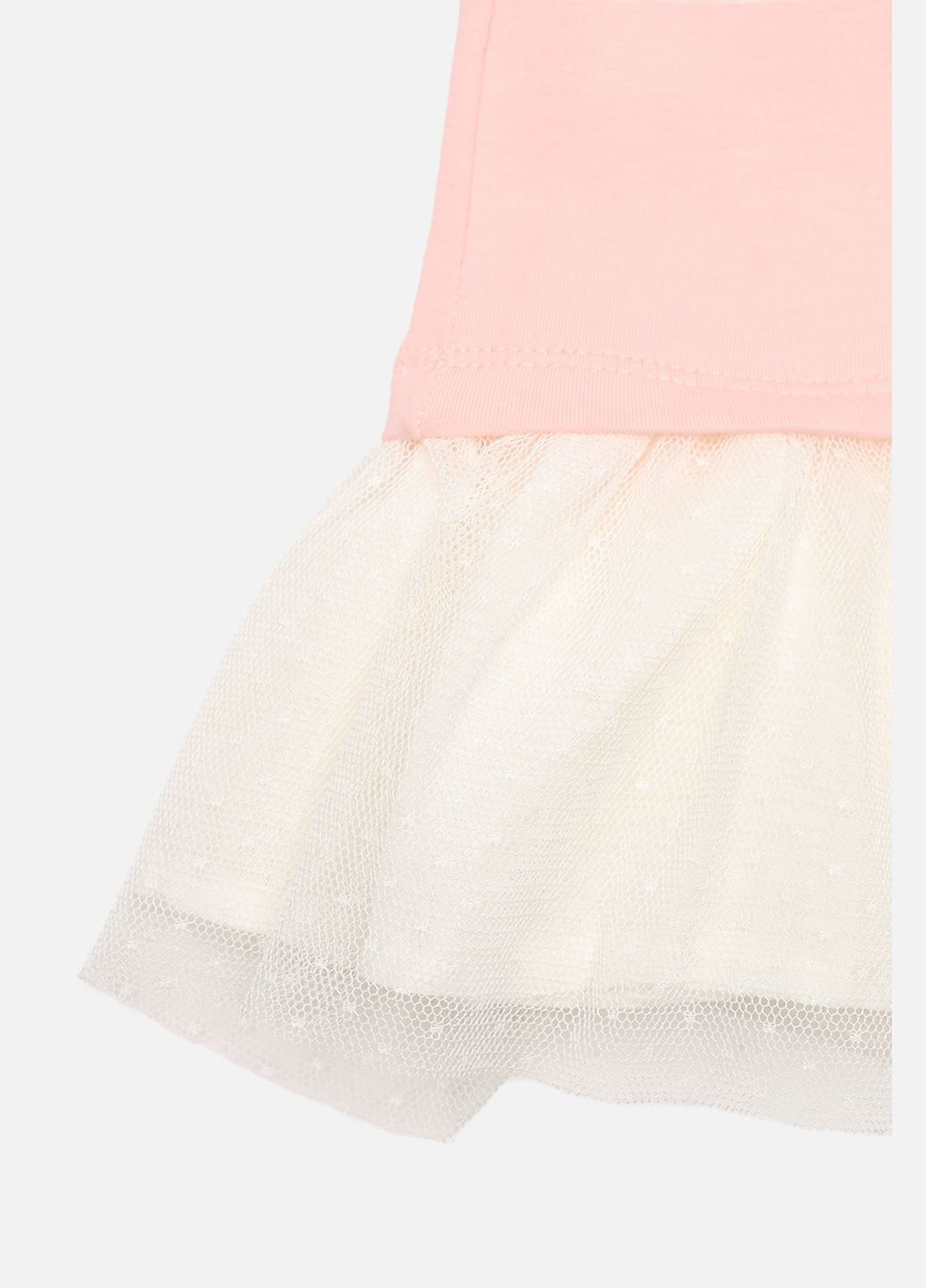 Светло-розовое платье приталенное для девочки цвет светло-розовый цб-00277570 Yuki (332163273)