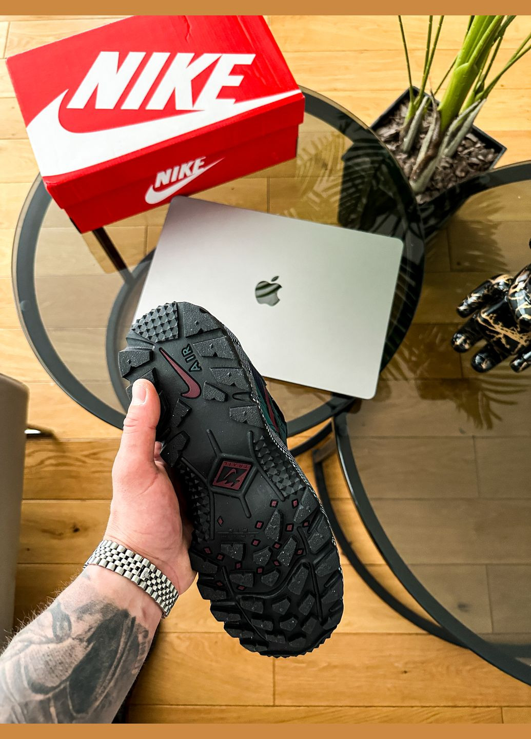 Синие демисезонные кроссовки мужские nike air humara qs 'faded spruce' | найк аир хумара синие No Brand