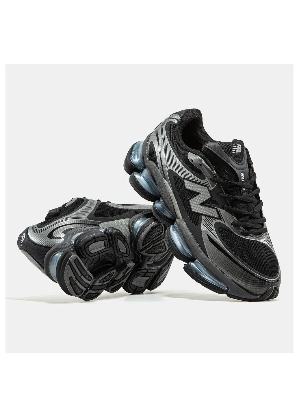 Темно-серые демисезонные кроссовки мужские new balance No Brand 2000