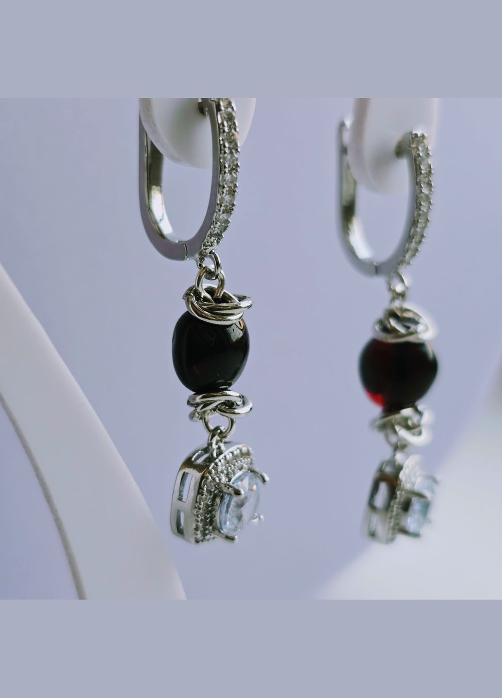 Сережки 3312 з натурального бурштину MINOV (336184024)