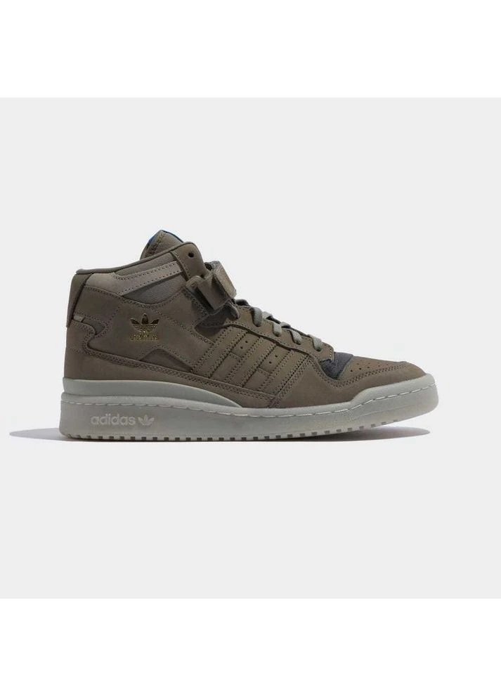 Оливковые демисезонные кроссовки forum mid lifestyle shoes olive hq1508 adidas