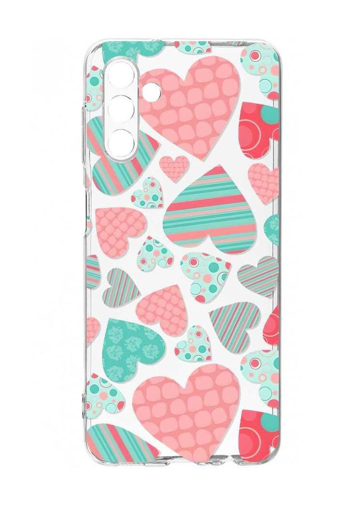 Чехол на Samsung Galaxy S24 FE Разноцветные сердечка (принт 334) Creative (360702766)