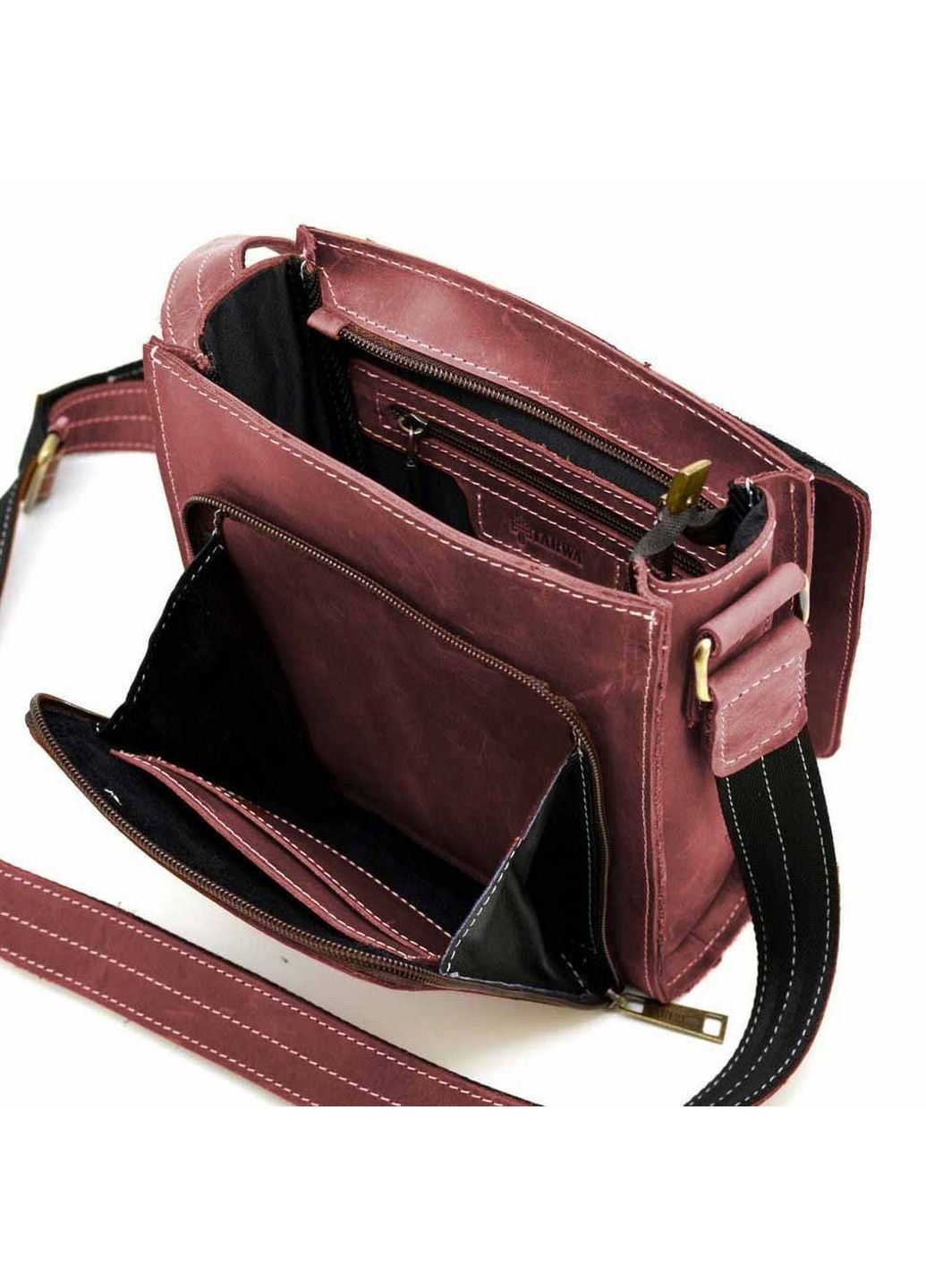 Мужская кожаная сумка через плечо 26х22х6 см TARWA (315871164)