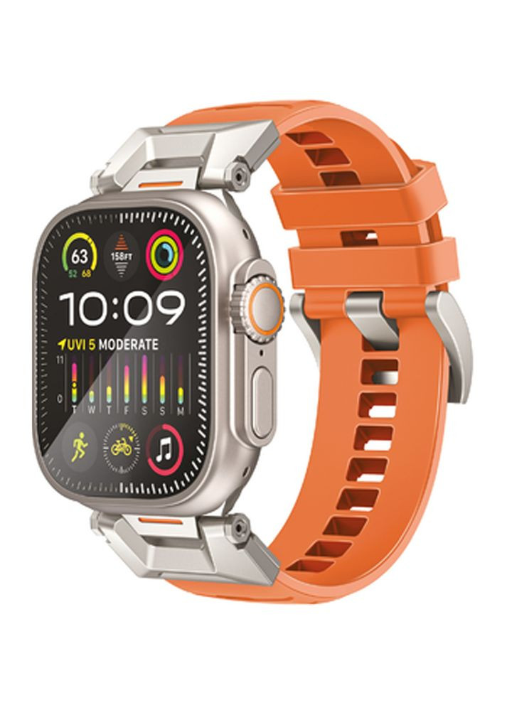 Ремінець SilicaBand-Pro для Apple Watch серії 1-9 SE Ultra 1-2 42/44/45/49 мм Orange (silicaband-pro.orange) Promate (337515221)
