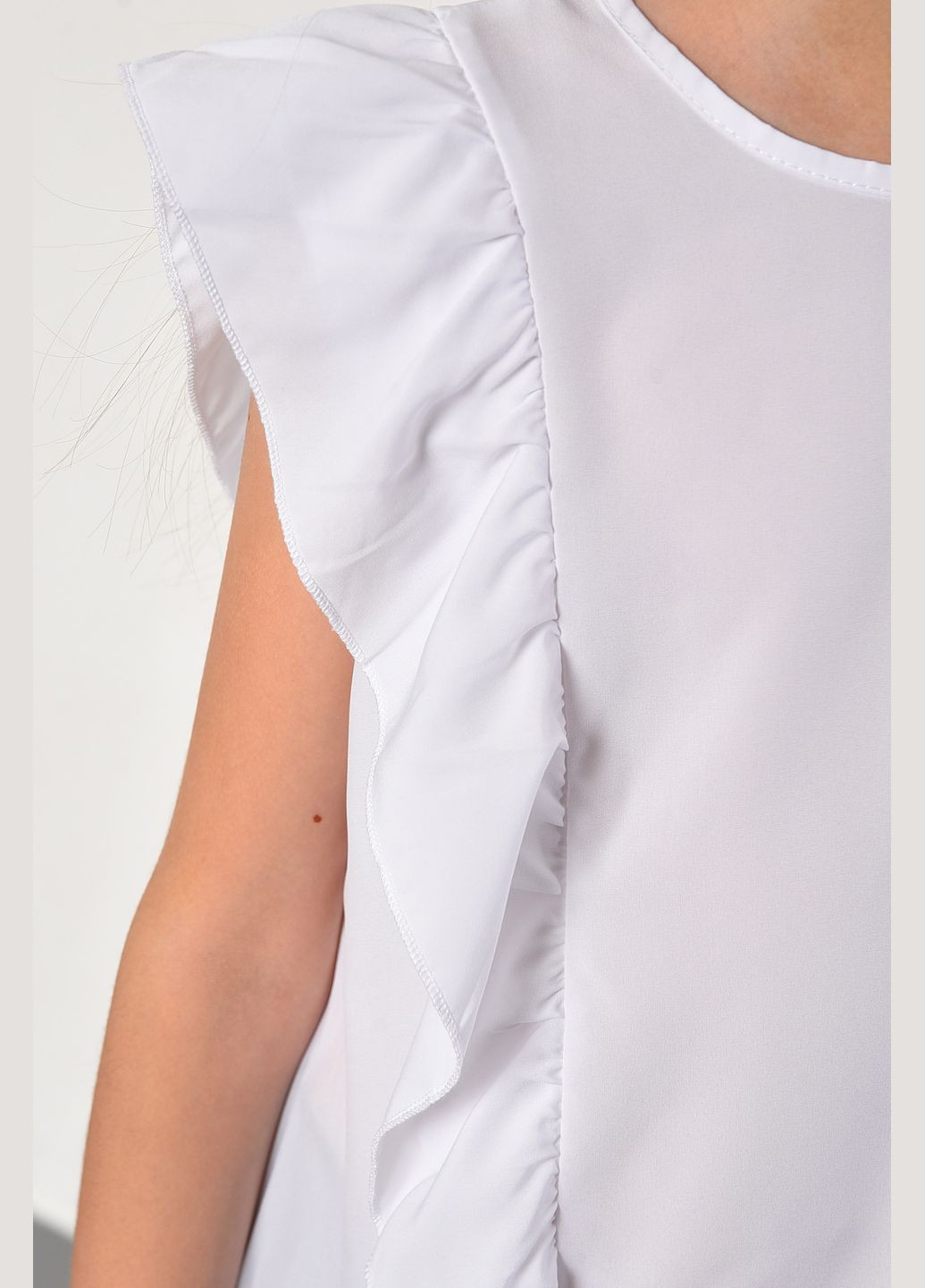 Блуза дитяча для дівчинки білого кольору Let's Shop (297948904)