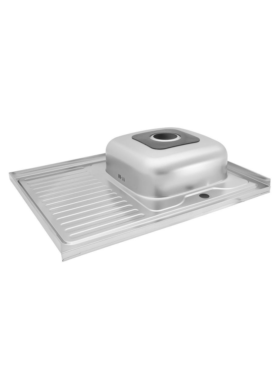 Накладна кухонна мийка з харчової нержавіючої сталі AISI 201 D8060R-16-06N WAL (340276409)