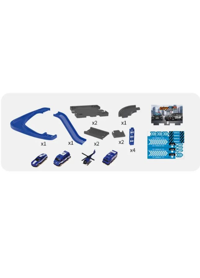 Трек паркінг Поліція, дитячий трек. Поліцейські машинки у наборі! No Brand (292866382)