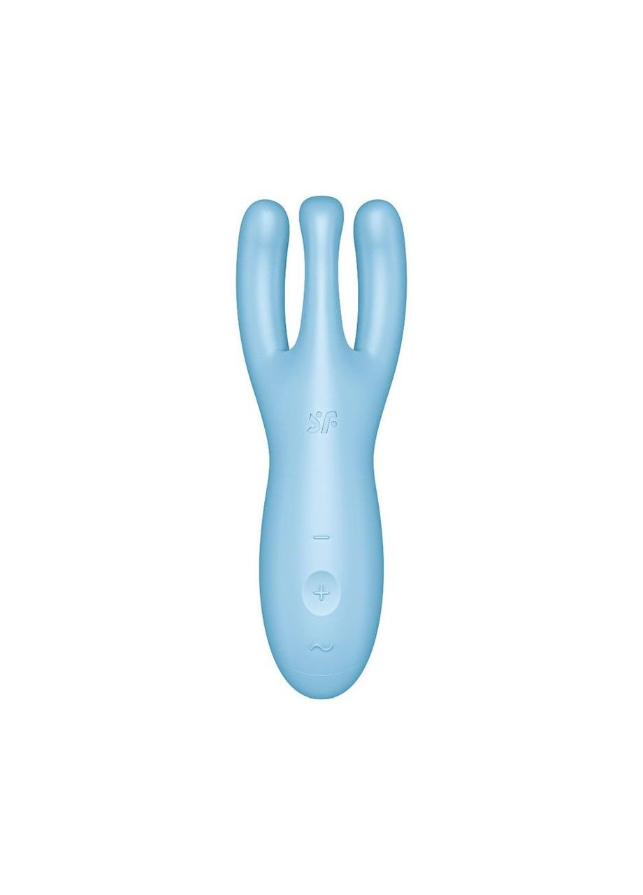 Клиторальный смарт вибратор Threesome 4 Blue с тремя пальчиками CherryLove Satisfyer (283251325)