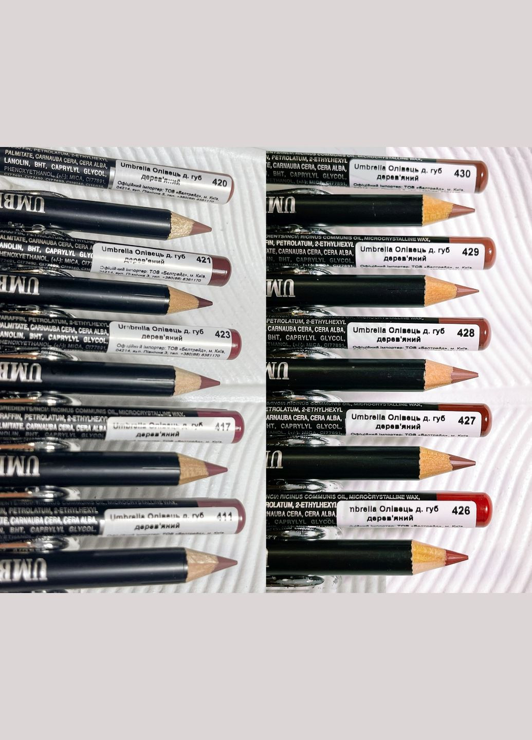 Карандаш для губ - натуральные воски Umbrella Lip Pensil (293970107)