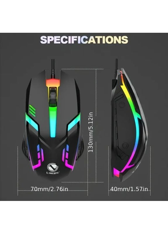 Проводная USB оптическая мышь 2 кнопки. No Brand (365814681)