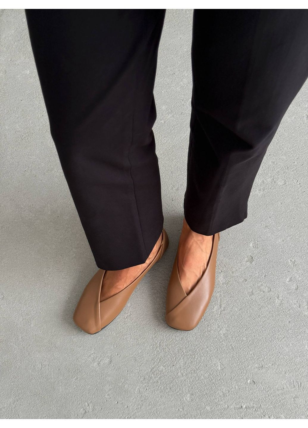 Женские балетки рыжие «орех» | рыжие (353601928)