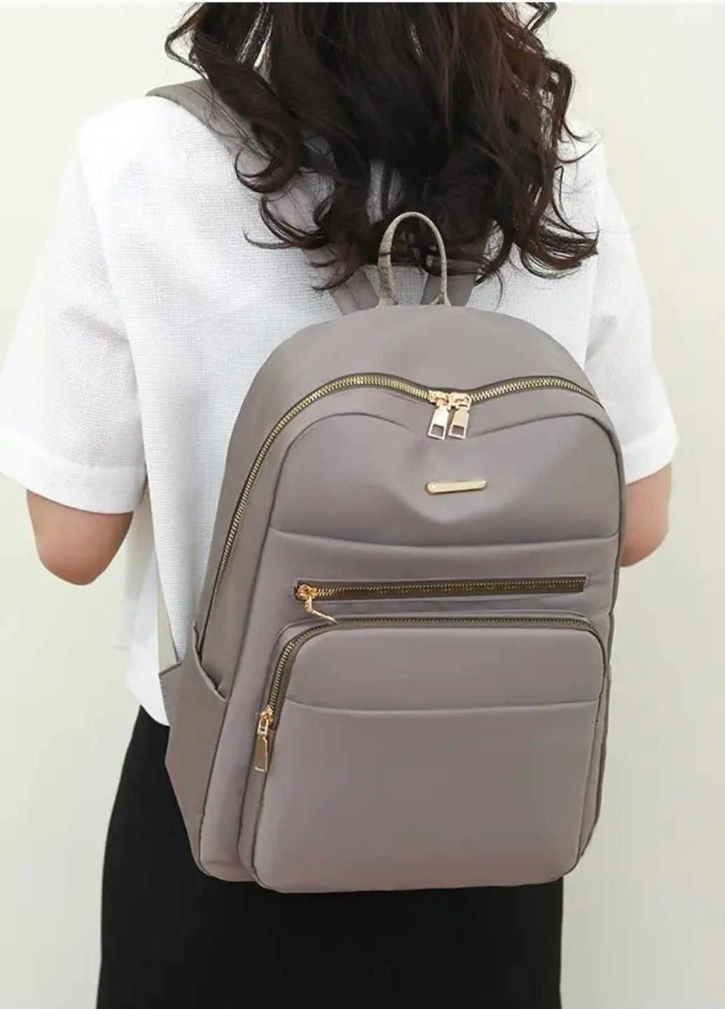 Современный городской женский рюкзак Cappuccino Theme No Brand (283608407)